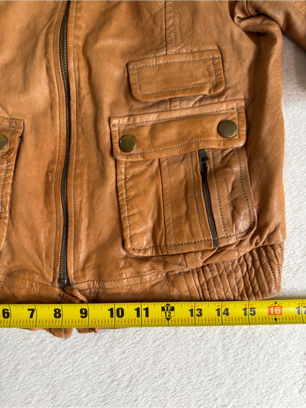 Banana Republic Cognac Leather Jacket - Picture 7 of 16